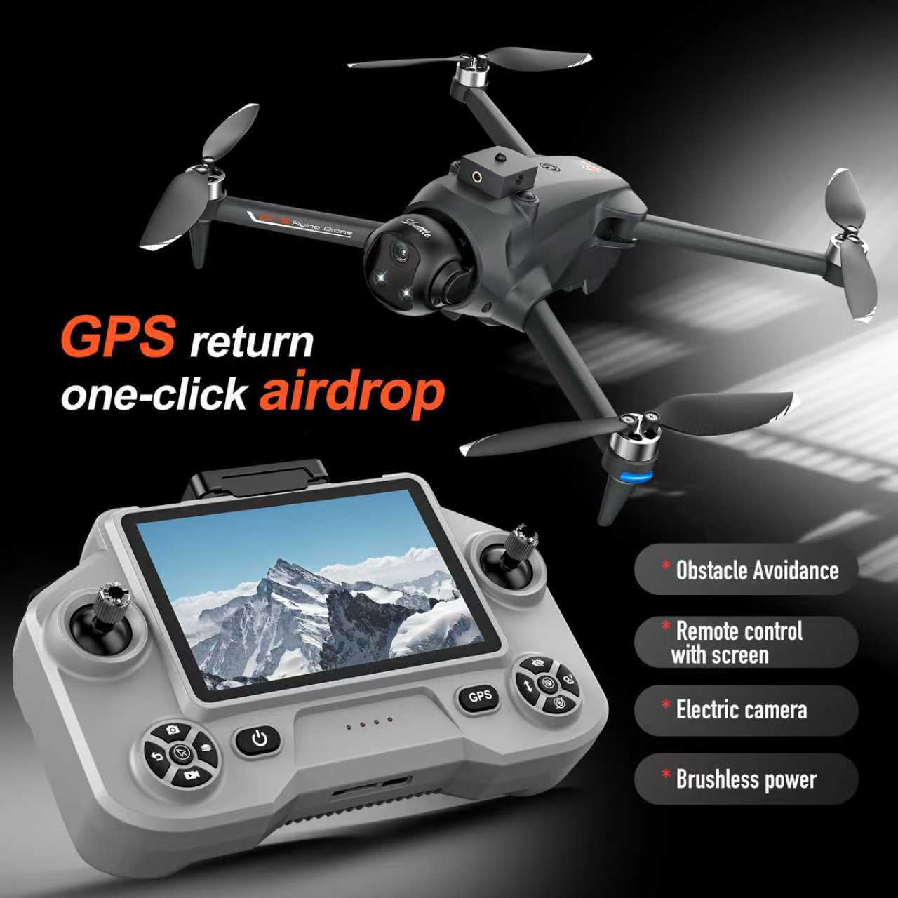 Fpv Brushless Rc Drone 4K - Drone Quadcopter FPV GPS YL059 com