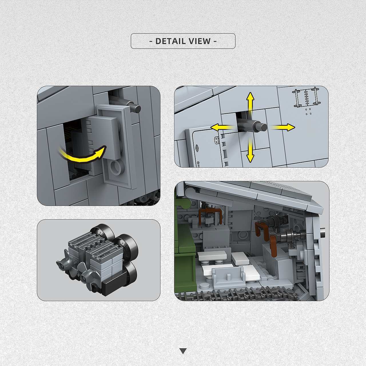920 Peças Blocos de Montar Tan - Lego Compatible Military Tank avaliação e preço
