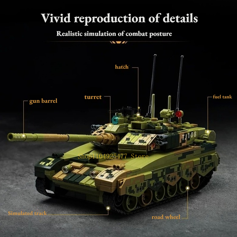 KEEPPLEY Blocos de Montar, Tan - Lego Compatible Military Tank avaliação e preço