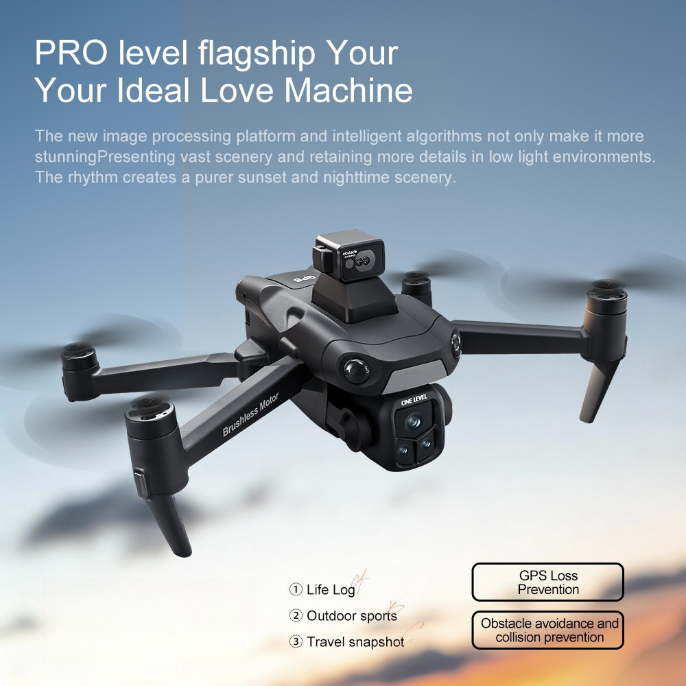 Drone GPS A1R3S Dobrável com T - Fpv Brushless Rc Drone 4K avaliação e preço